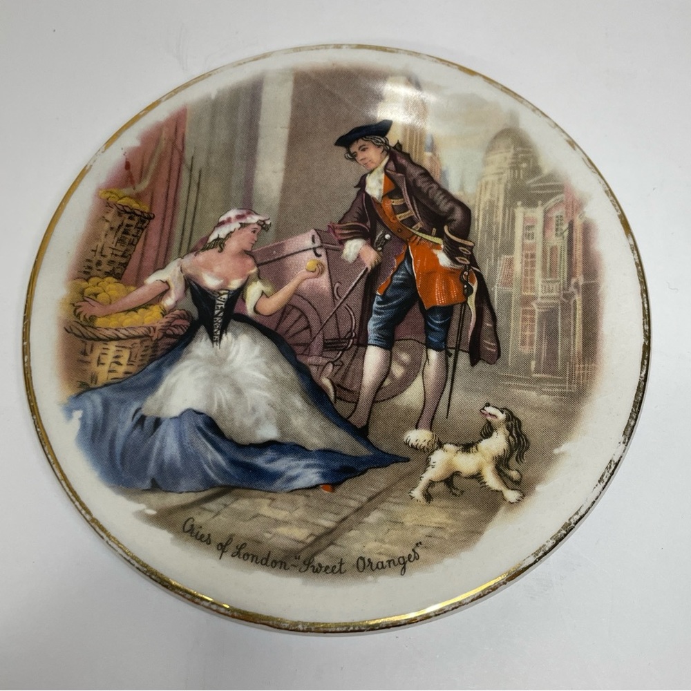 Myott England Miniature Collector Plate AIRES of LONDON ~ SWEET ORANGES 4.5”